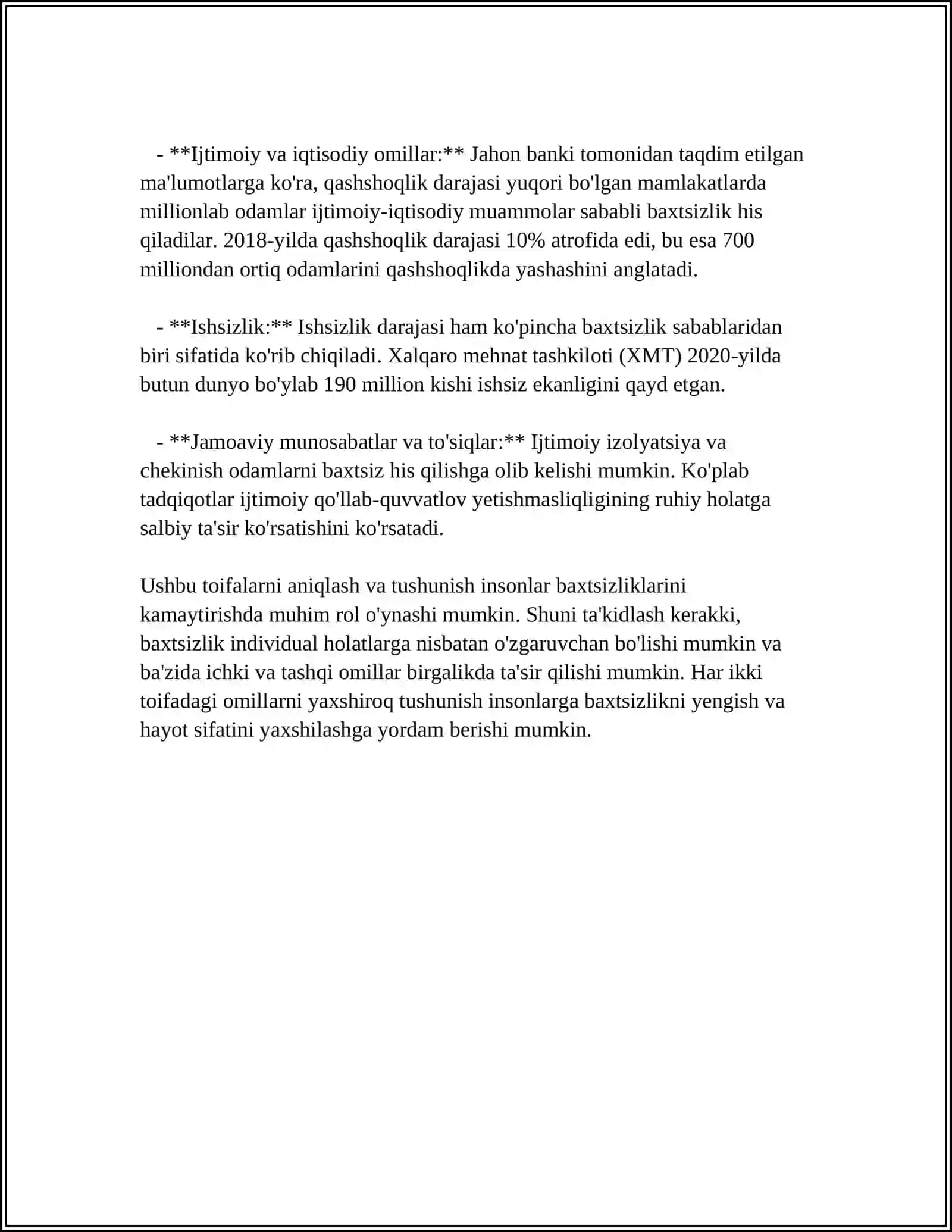 ABDURAUF FITRATNING "RAHBARI NAJOT" RISOLASIDAGI "BAXTSIZ ODAMLARNING IKKI TOIFASI"GA OID QARASHLARI 4