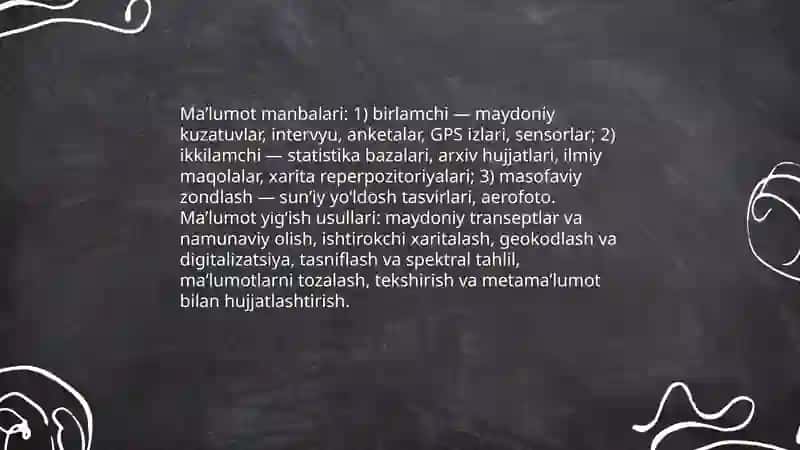 Mavzuli xaritalari o'rganish 4