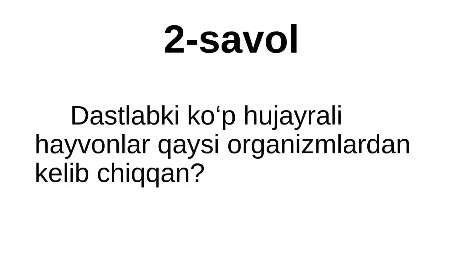 Tirik organizmlarda o‘z-o‘zini idora qilish organlari: gumoral va nerv sistemasi evolutsiyasi 4