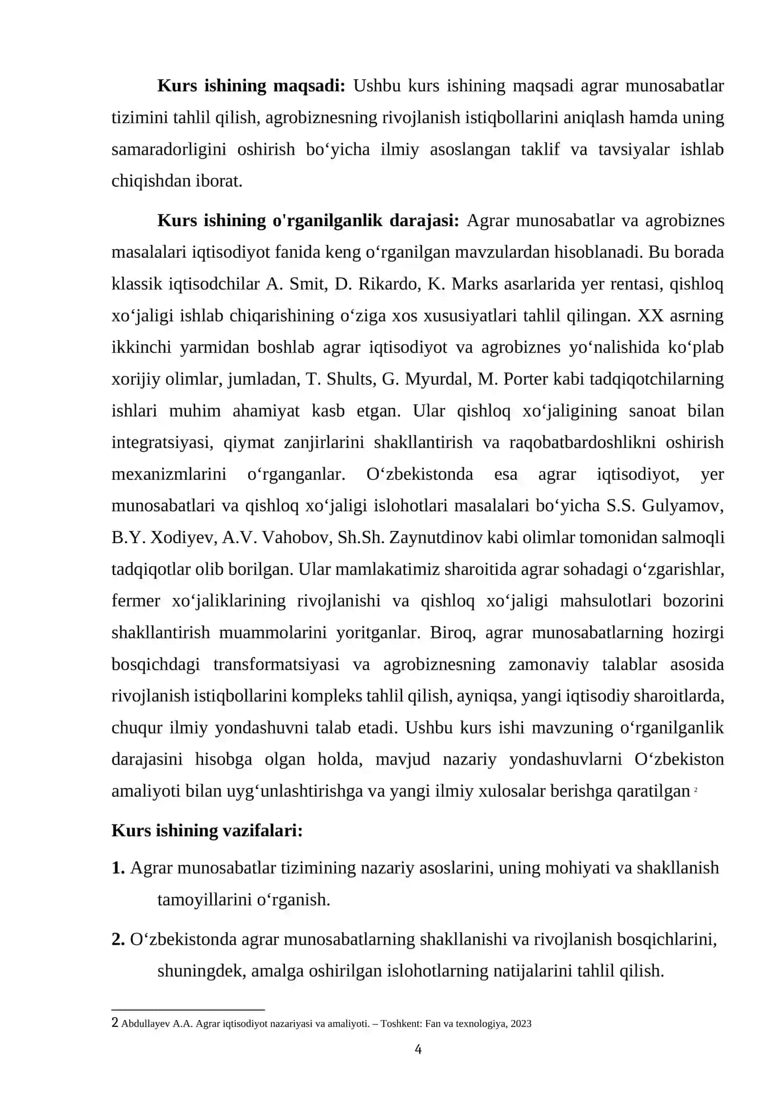 AGRAR MUNOSABATLAR TIZIMI VA AGROBIZNESNING RIVOJLANISH ISTIQBOLLARI 4