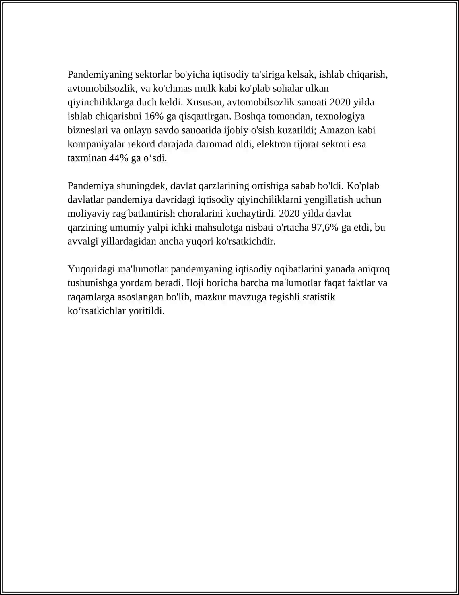 PANDEMIYA-XXI ASRNING GLOBAL MUAMMOSI VA UNING OQIBATLARI 4