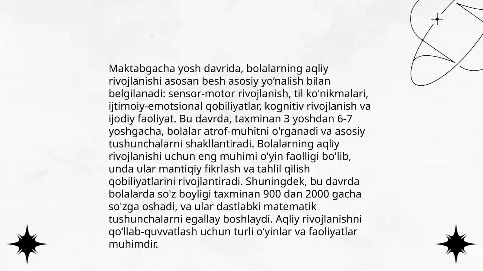 Maktabgacha yosh davrida bilish jarayonlari 4