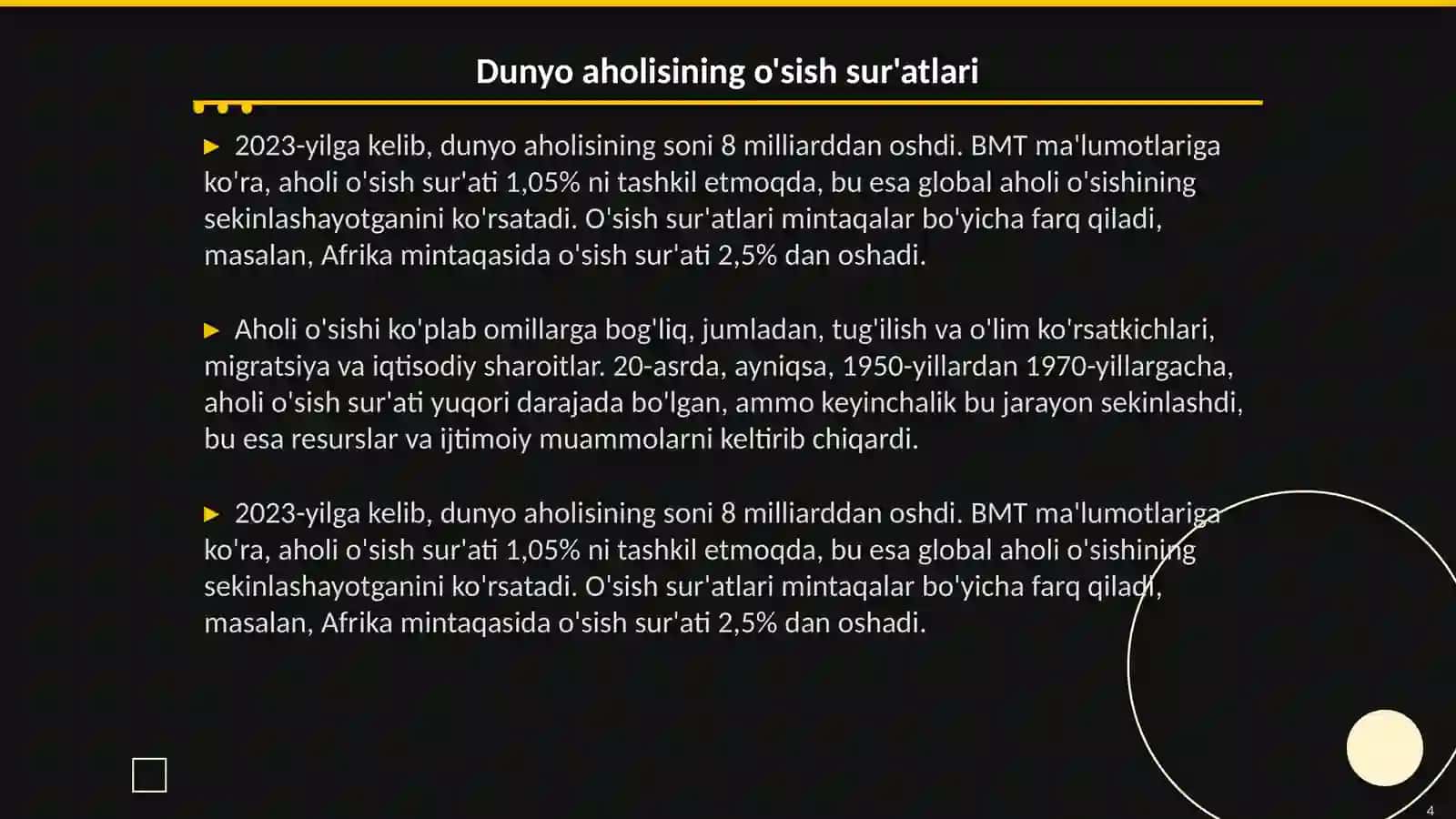 Dunyo xalqlari demografiyasi 4