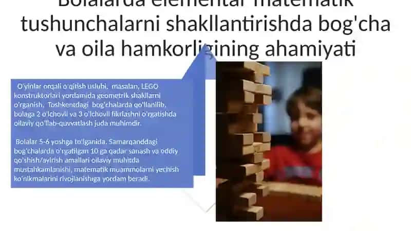 Bolalarda elementar matematik tasavvurni shakllantirishda boğcha va oila hamkorligi Nazarova 4