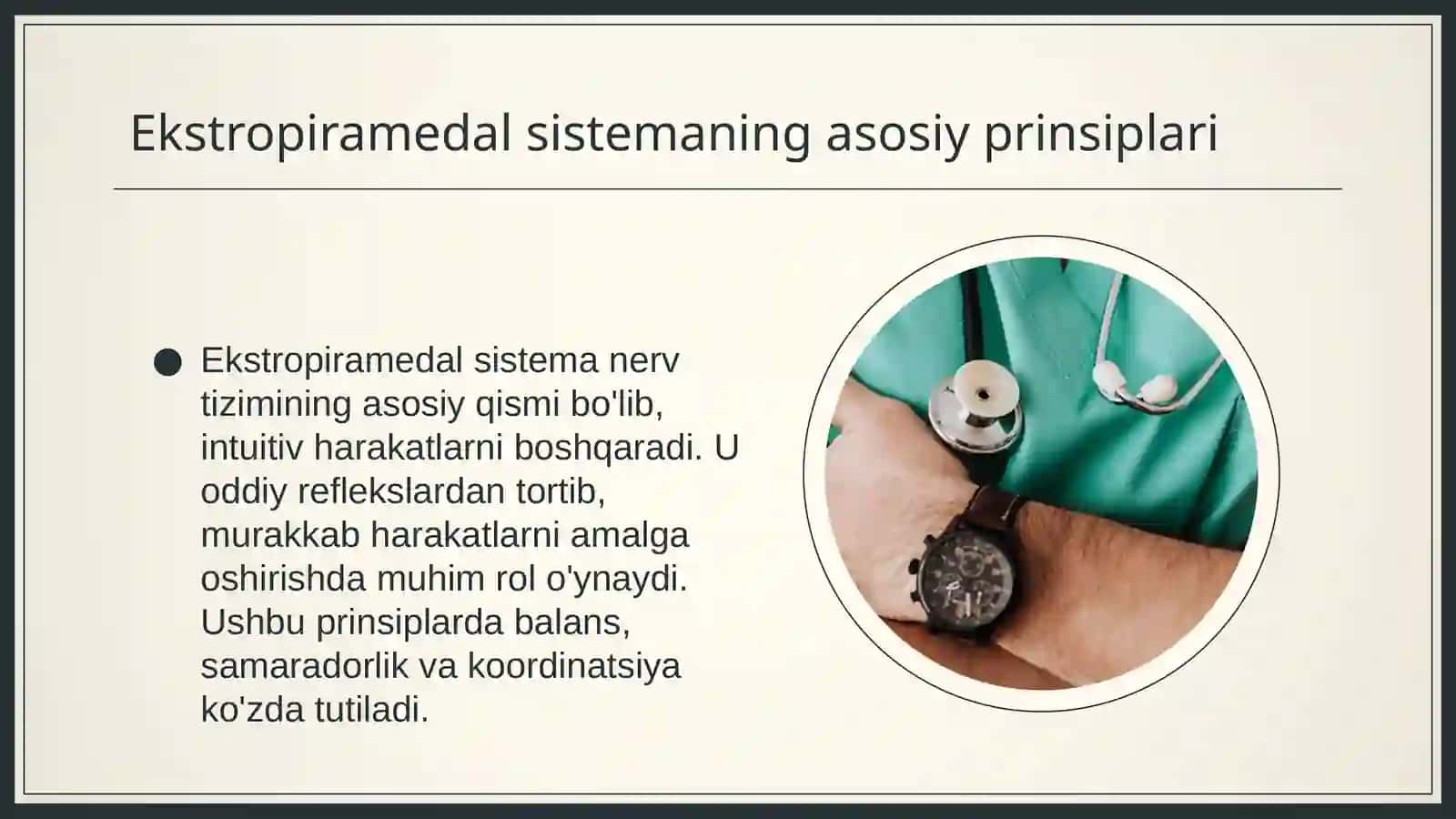 Ekstropiramedal sistema va uning buzulishlari Neroginetka 4