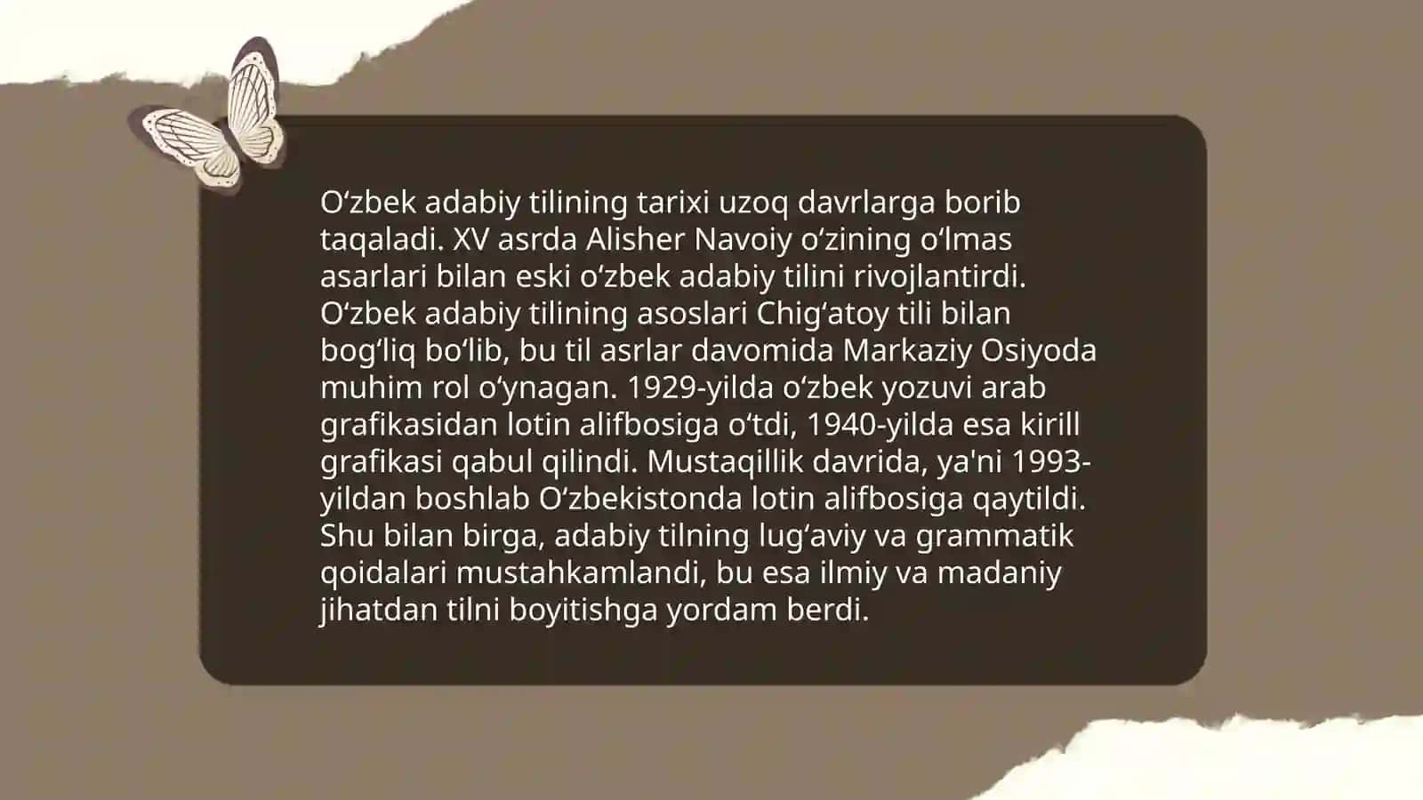 Hozirgi o'zbek adabiy tili kursining mazmuni 4