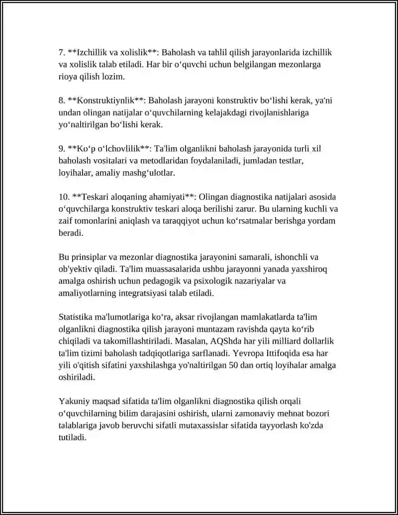 TA'LIM OLGANLIKNI TASHXIS ETISH. IQTIDORLI O'QUVCHILARNI O'QITISH (EDUCATION OF GIFTED CHILDREN) 4
