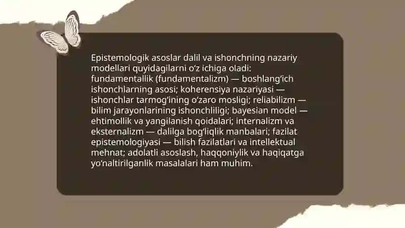 Dalillash va ishonch - etiqodning shakllanish jarayoni 4