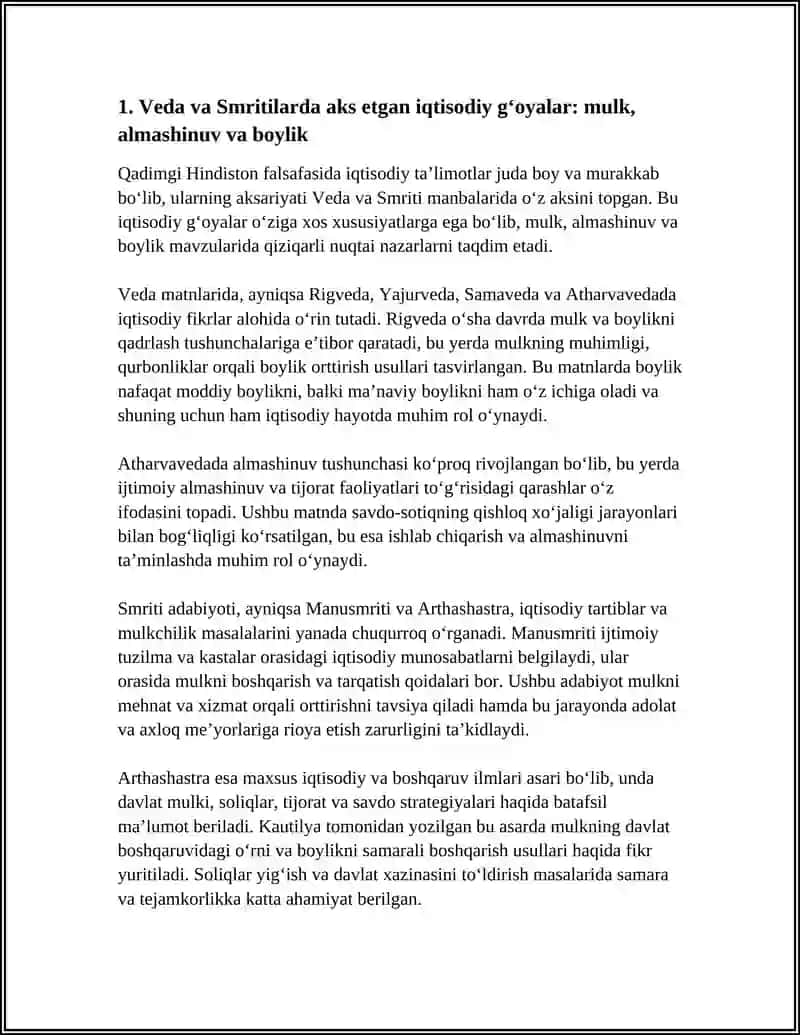 IQTISODIY TAʼLIMOTLAR TARIXI QADIMGI HINDISTONDA FAYLASUFLARNING QADIMIY QARASHLARI 4