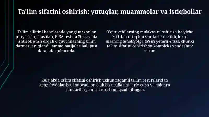 O'zbekiston ta'lim tizimini modernizatsiya qilish strategiyasi 4