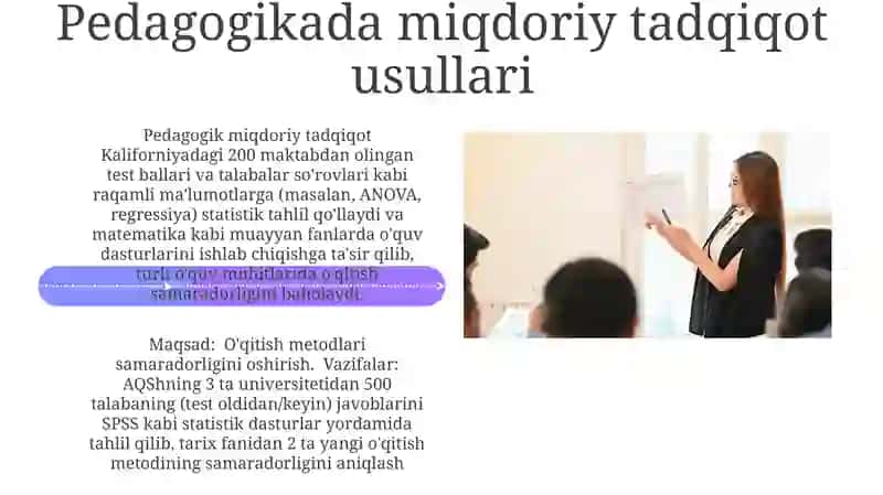 Pedagogika fanining maqsadi, vazifalari va ilmiy tadqiqot metodlari mavzusida taqdimot 4