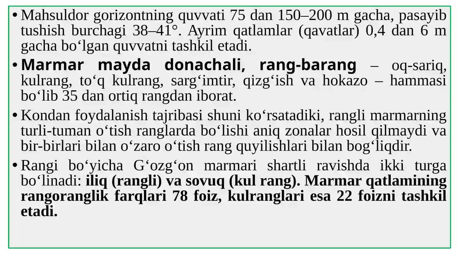 Dekorativ toshlar ning asosiy konlari 4