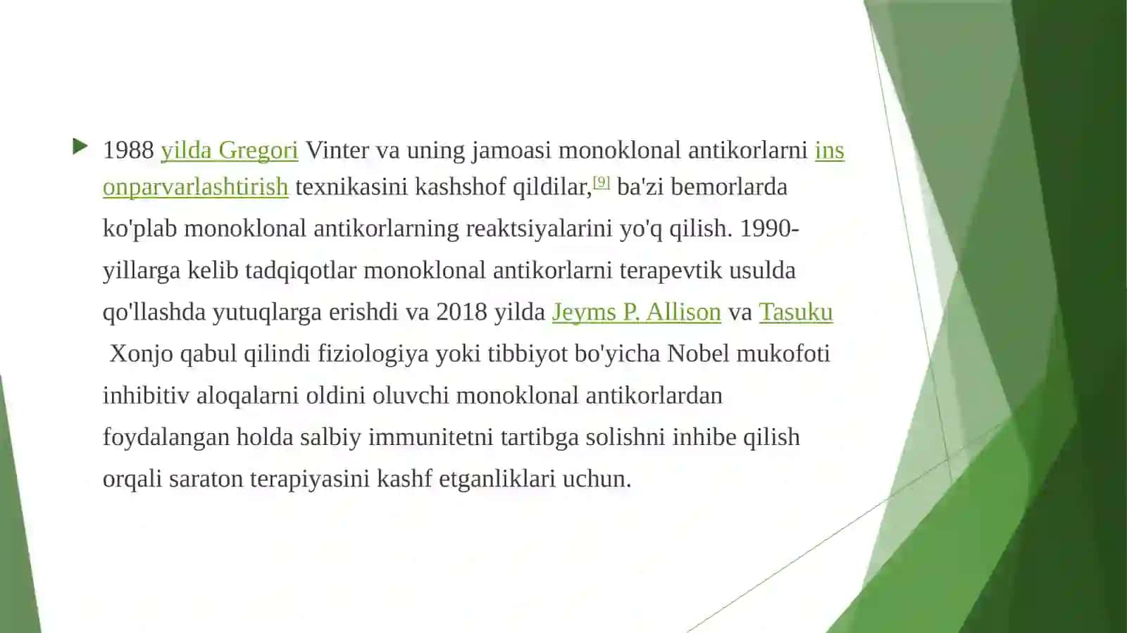 MONOKLONAL ANTITELALAR OLISH. Biotexnologiya 4