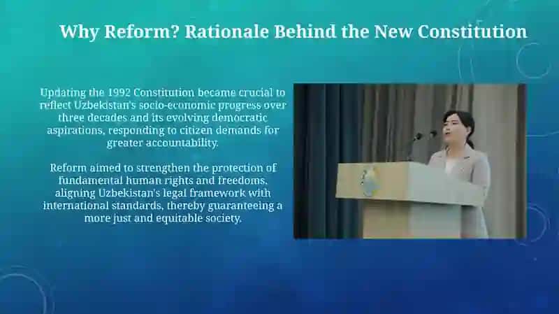 Adoption of the new version of the Constitution of the Republic of Uzbekistan and the need for it 4