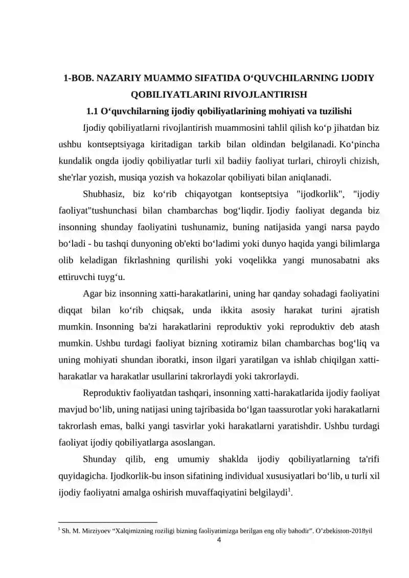 Sinfdan tashqari ishlarda o‘quvchilarning ijodiy qobiliyatining amaliy jihatlari 4