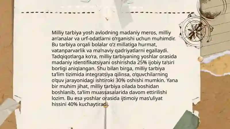 Har tomonlama barkamol shaxsni shakllantirish milliy tarbiyaning bosh maqsadi 4