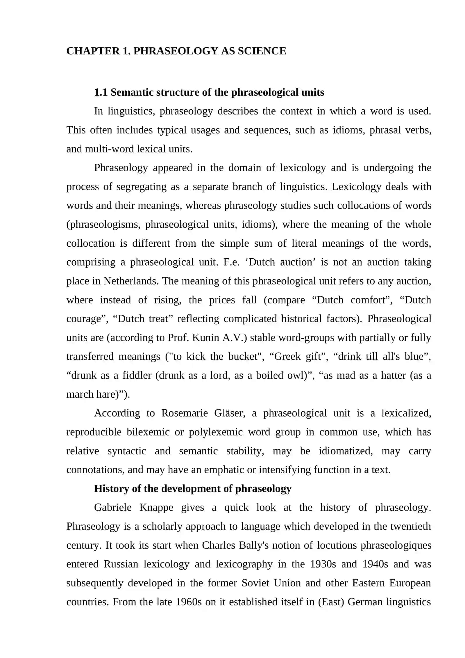 PHRASEOLOGY AND THE PROBLEM OF TEACHING/ LEARNING 4