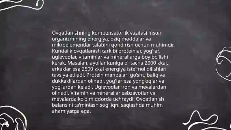 Ovqatlanishning ijtimoiy vazifalari va uning roli 4