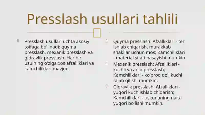 Metall kukunini presslash 4
