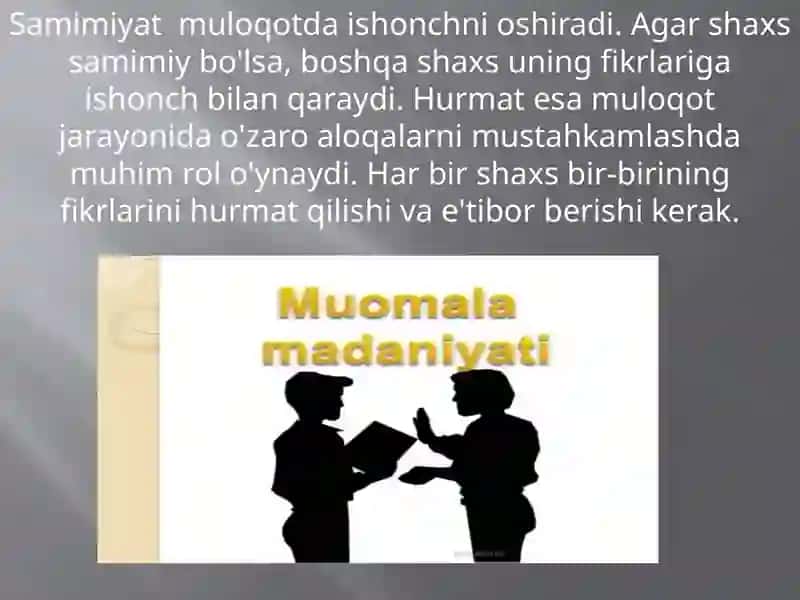 Muloqot jarayonlari va muhokama 4