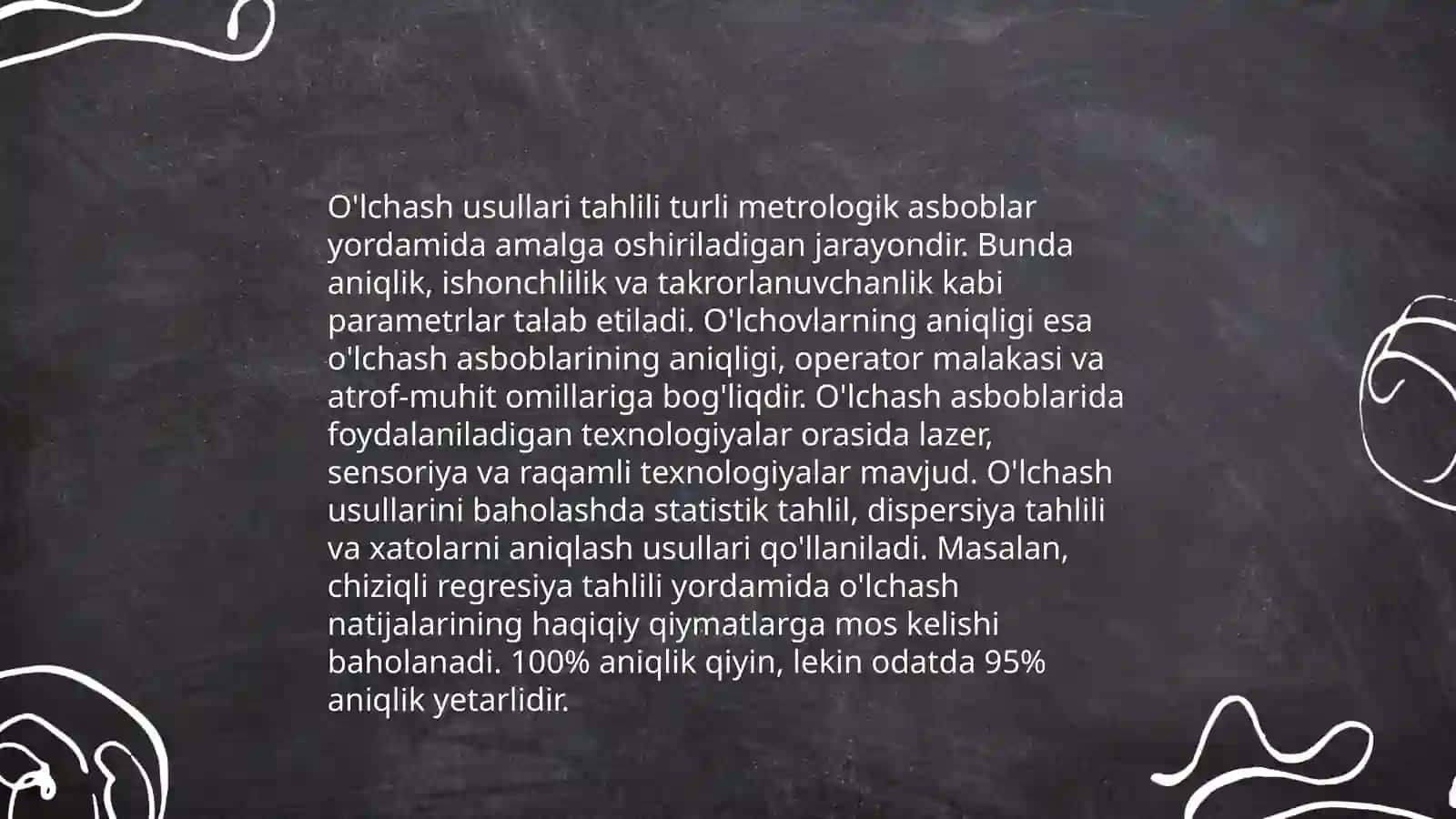O'lchash aniqligi tushunchasi 4
