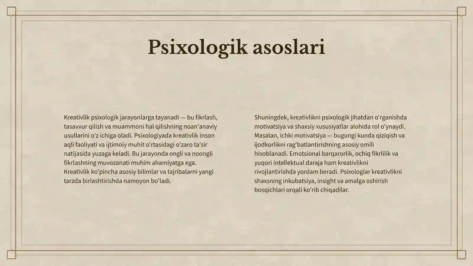 KREATIVLIK VA KREATIV FIKRLASH 4