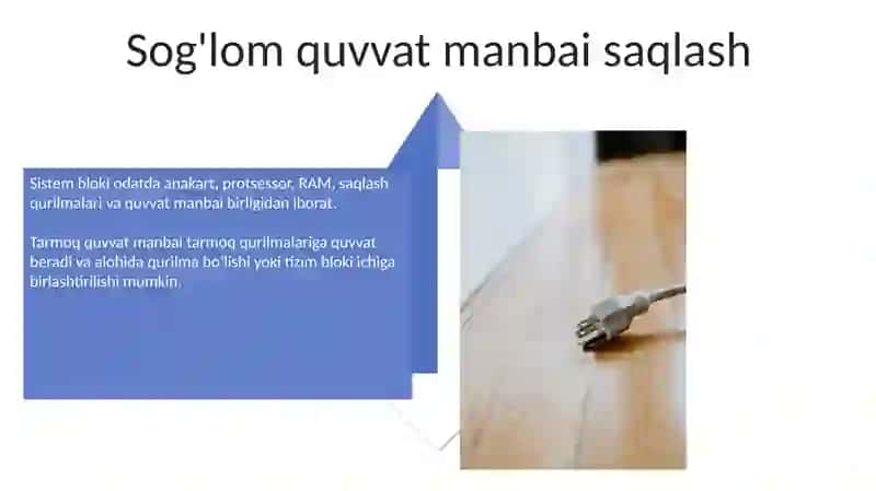 Tizimli blok qismlari bilan tanishish 4