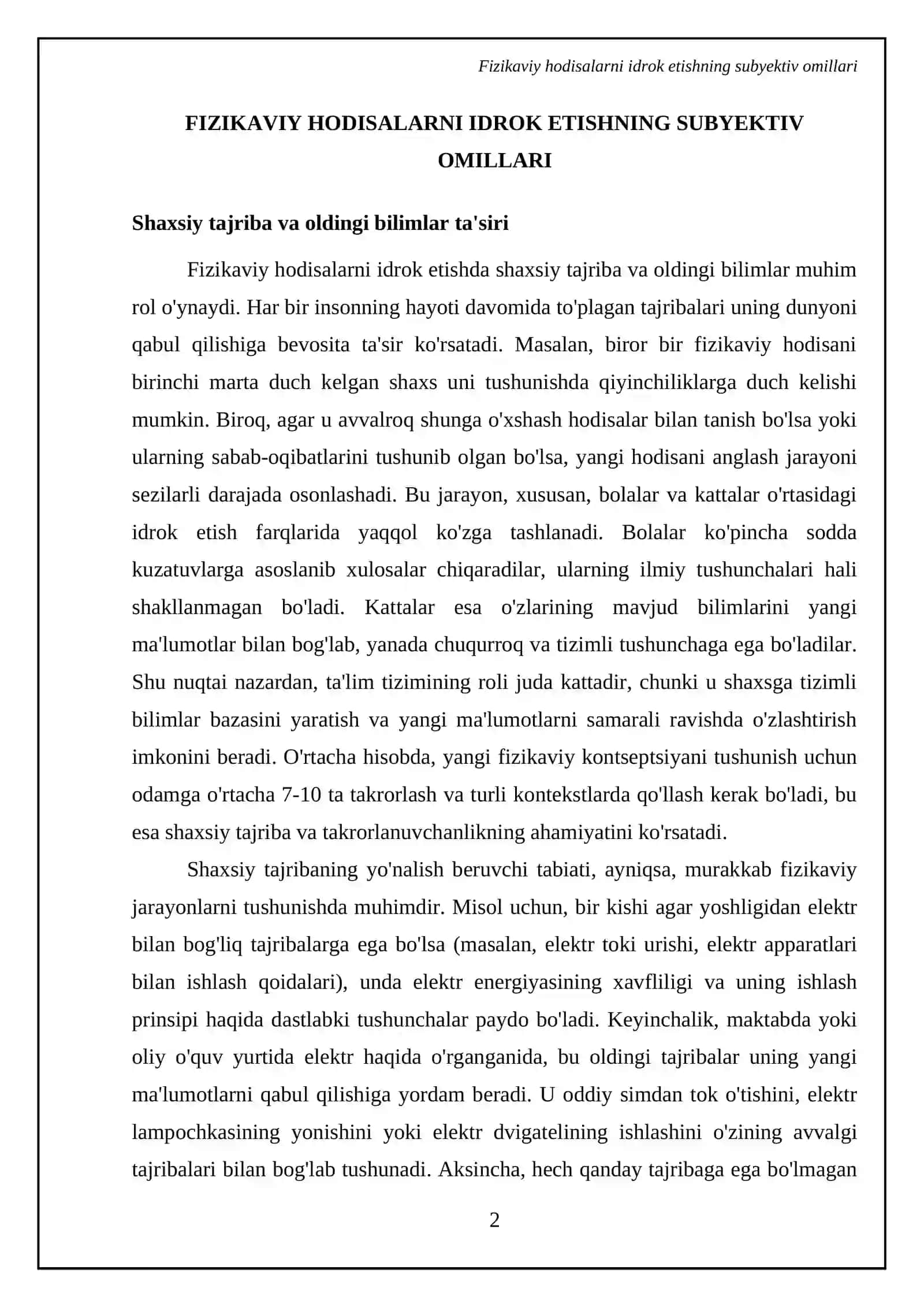 Jismoniy sifatlrni bilish(anglash)ning oʻzigahos jihatlari 4