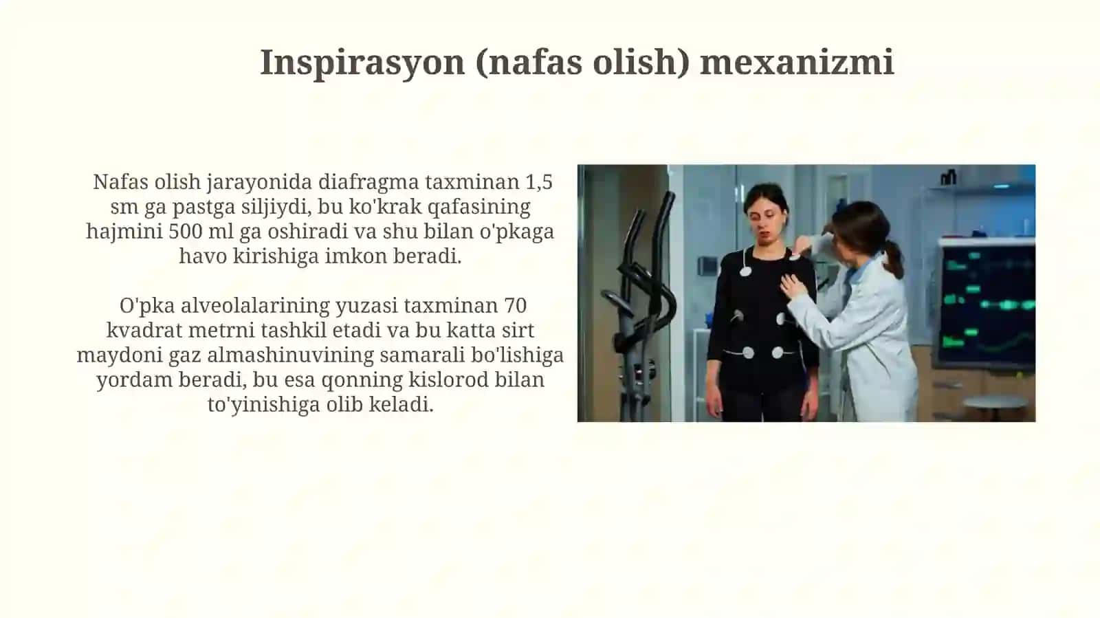 Nafas olish jarayonidagi bosim va hajm o'zgarishlarining fizik asoslari 4
