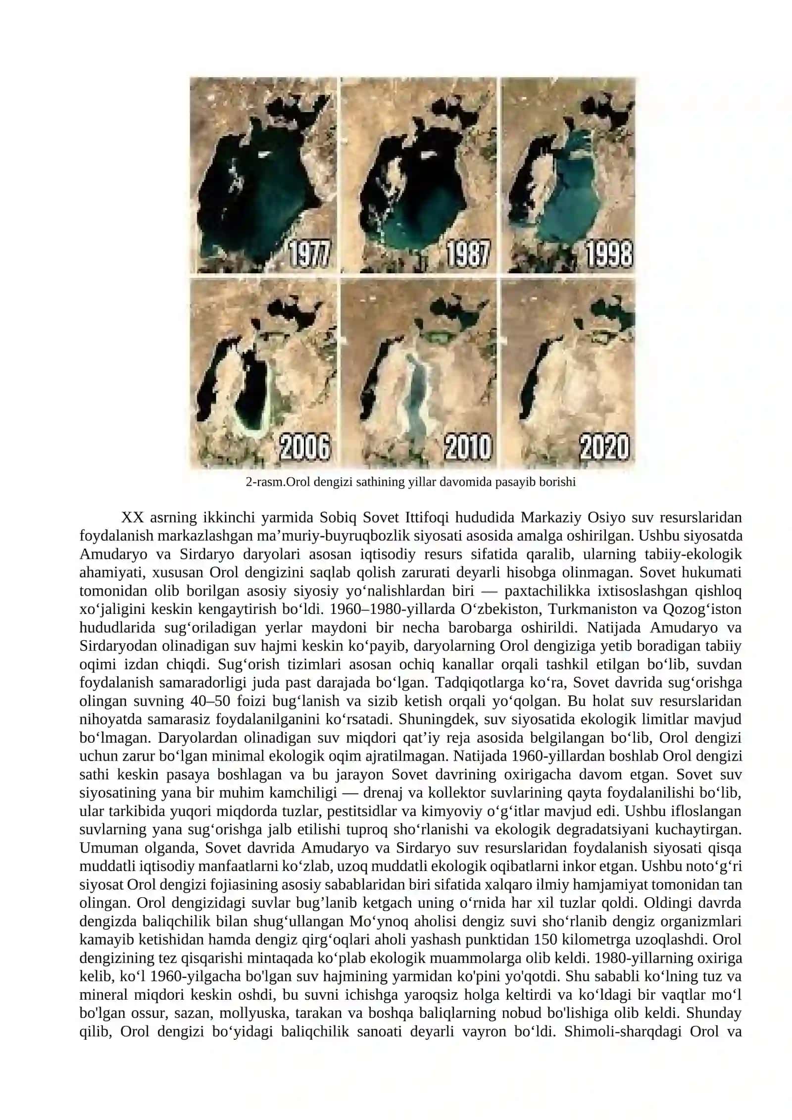 Orol dengizi ekologik inqirozi 4