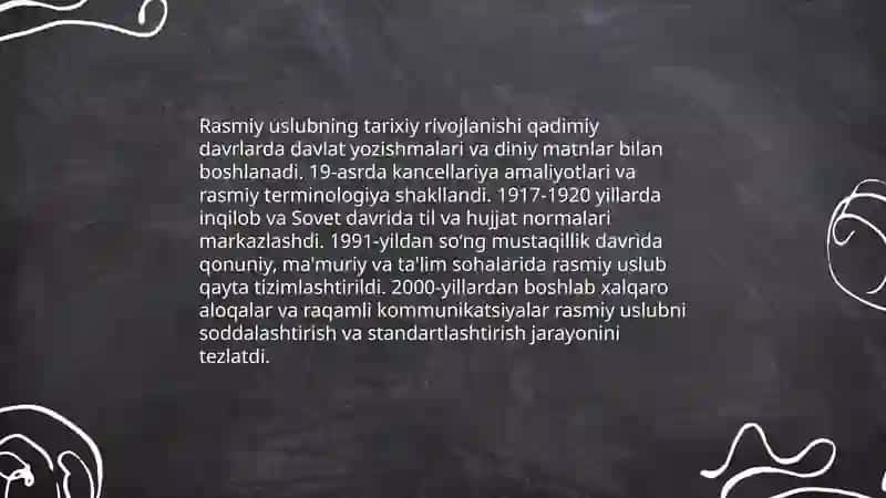 Rasmiy uslub va uning xususiyatlari 4