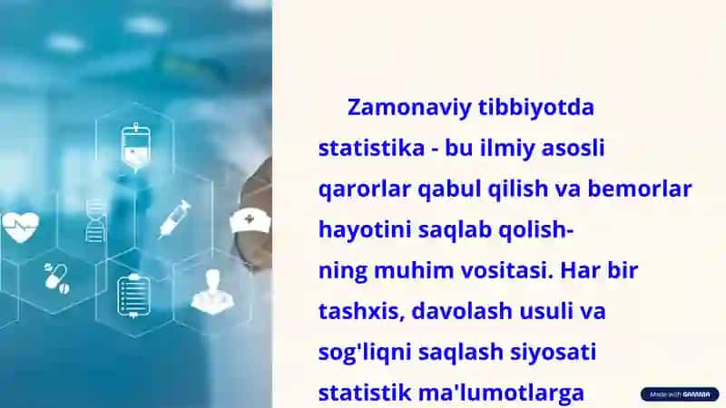 Tibbiyotda statistikaning ahamiyati 4