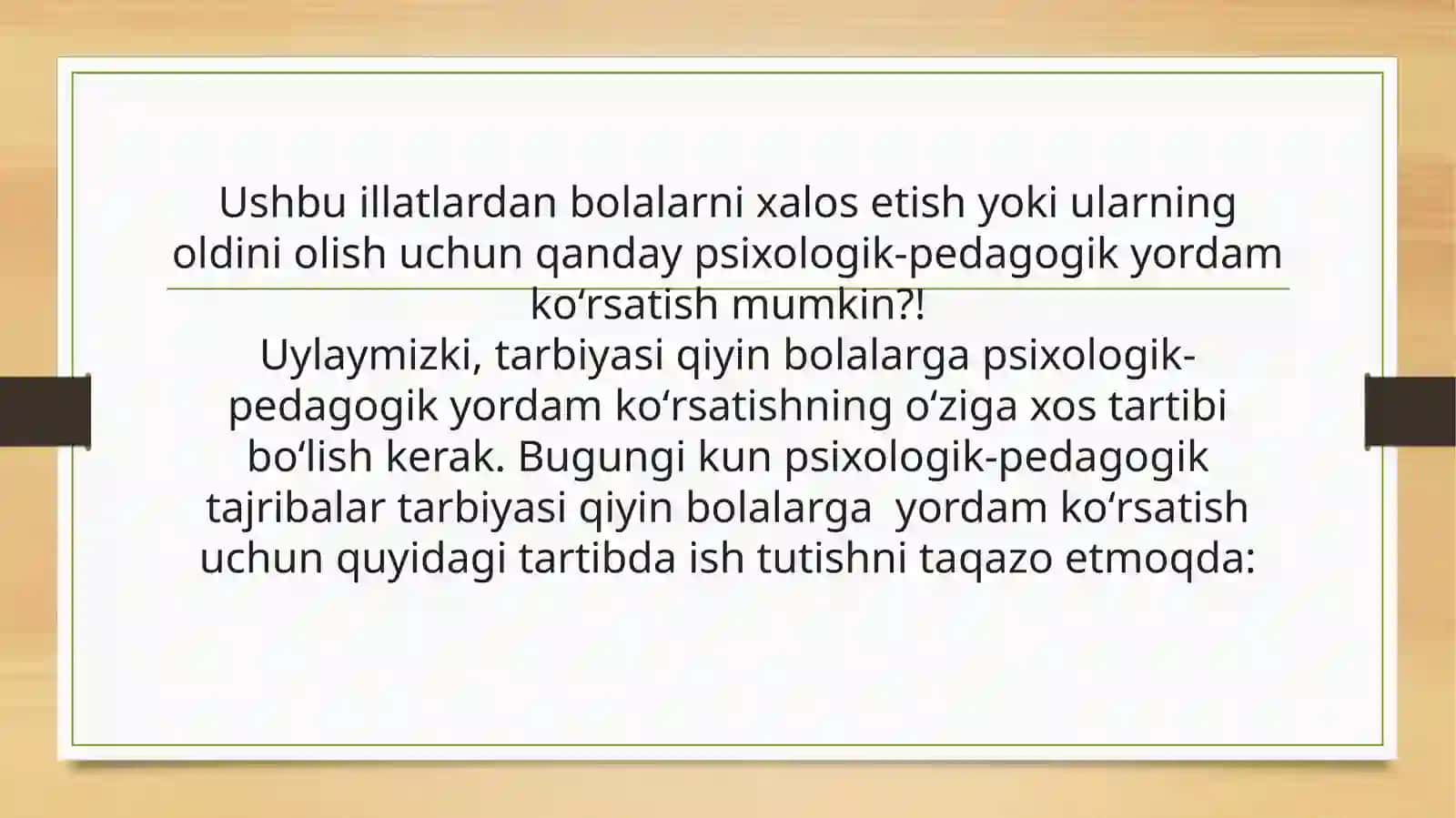 Tarbiyasi qiyin bolalar psixologiyasi 4