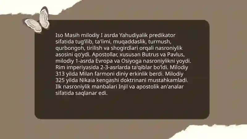 Xristianlik dini va uning Oʻrta Osiyoga kirib kelishi. KODIROVA M. G 4