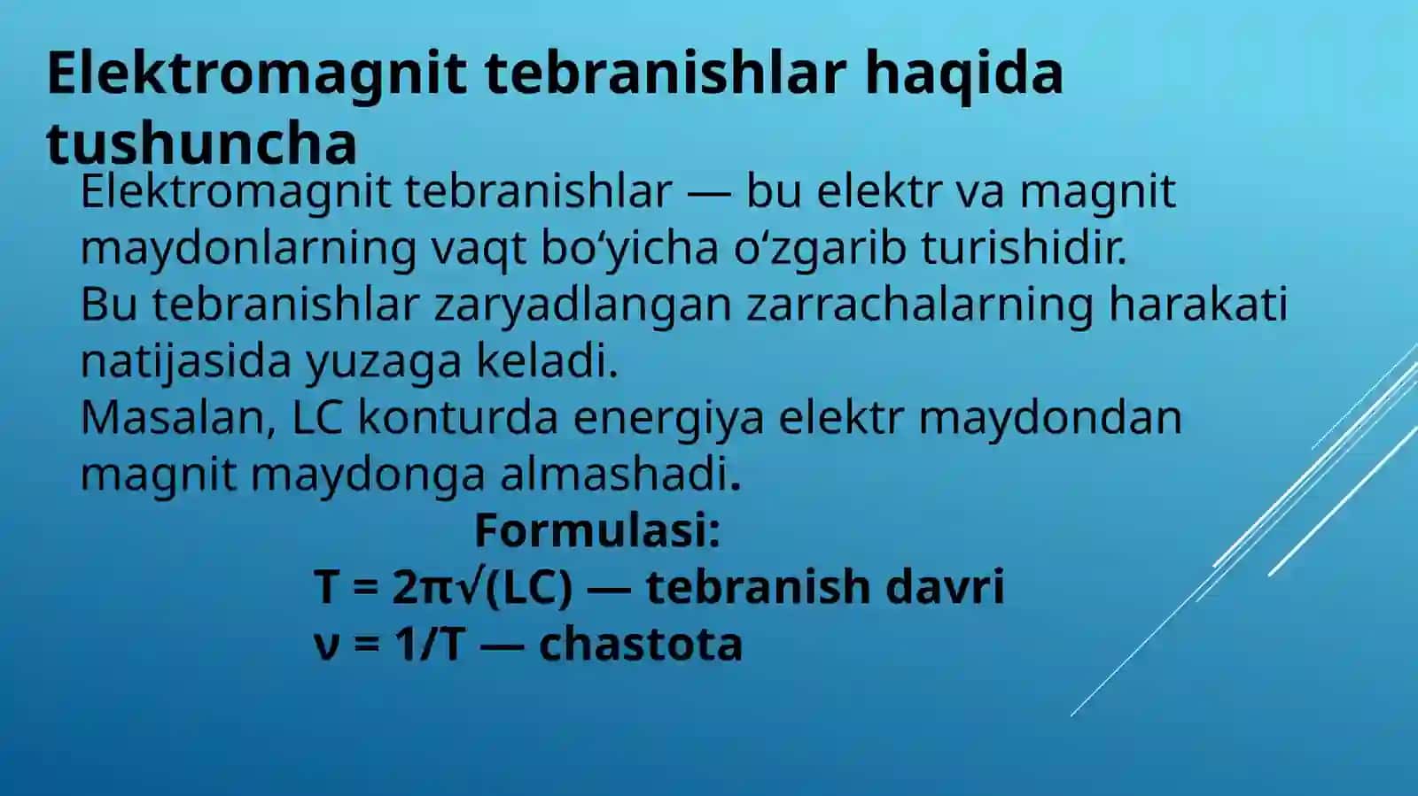 Elektromagnit tebranishlar 4