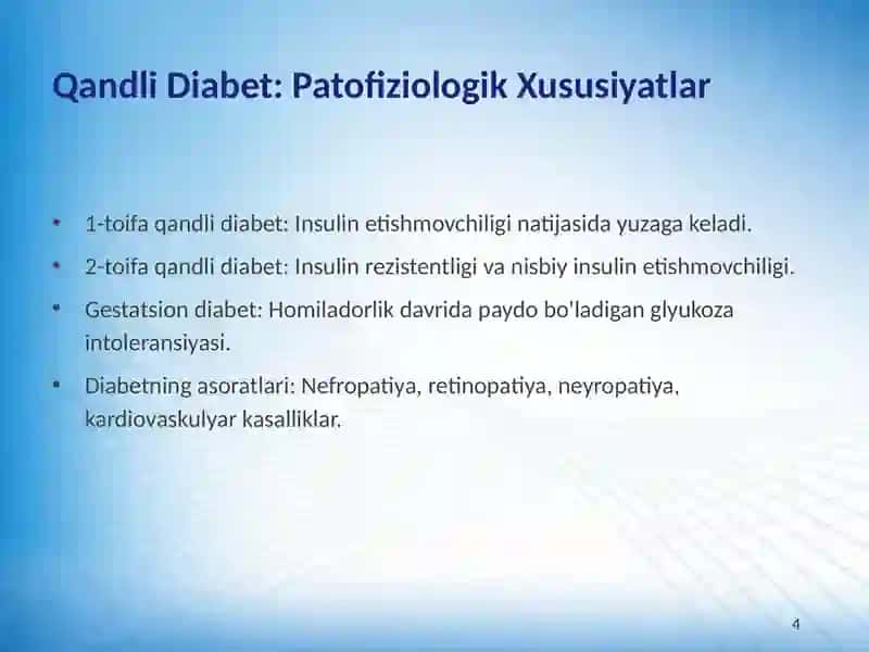 Karbonsuvlar Almashinuvining Patofiziologik Asoslari 4