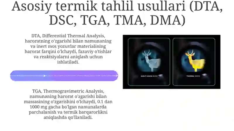 Termik tahlil usulning imkoniyatlari, afzalligi va kamchiliklari 4