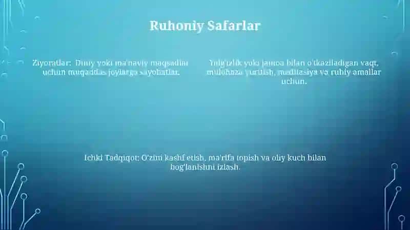 Yurush turlari va ularning tasnifi 4
