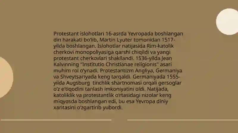 XVI-XVI asrlarda Yevropa va Amerika mamlakatlari 4