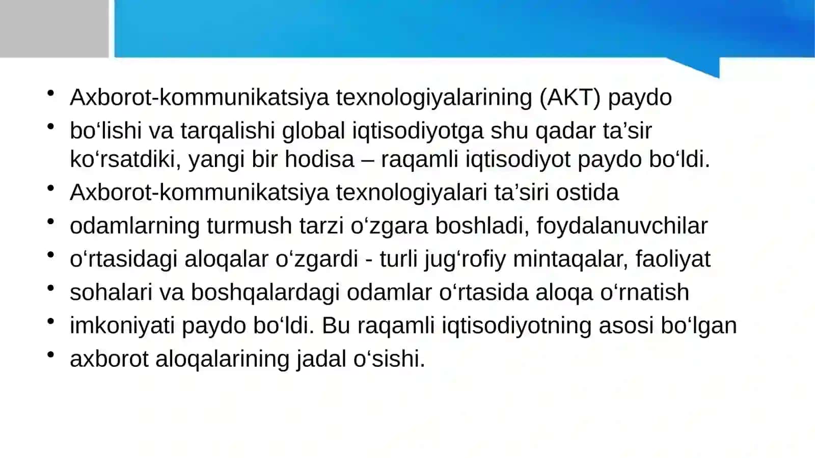 RAQAMLI IQTISODIYOTNING ASOSIYTEXNOLOGIYALARI 4