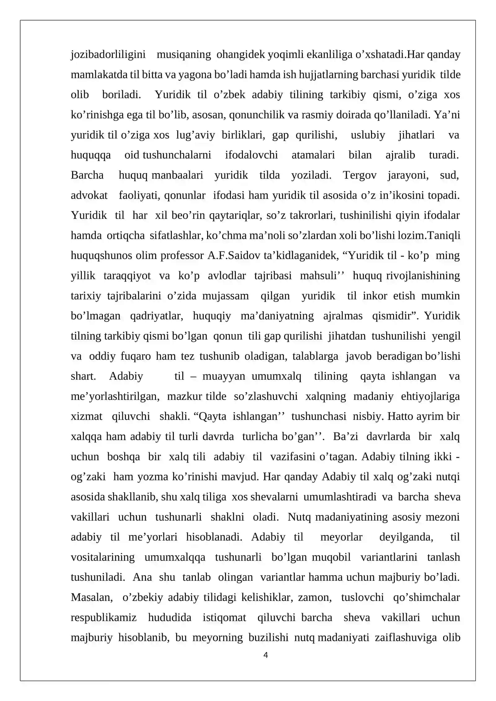 ADABIY TIL ME’YORLARI 4