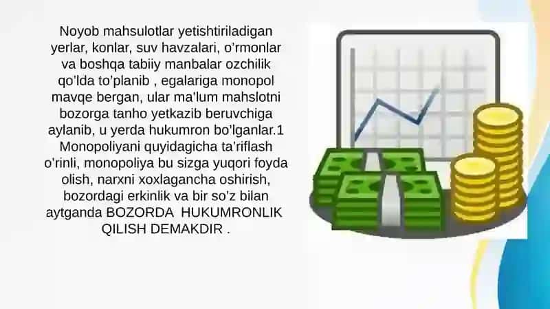 Monopoliyaning iqtisodiy taraqqiyotga ta’sir qiluvchi ijobiy va salbiy tomonlari 4