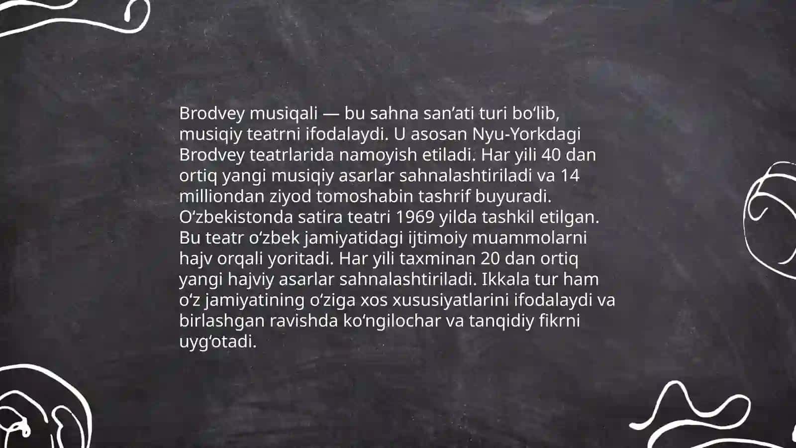 Brodvey va o'zbek satira teatri tarixi 4