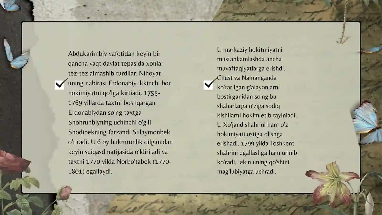 Qoʻqon xonligining tashkil topishi va siyosiy tarixi 4