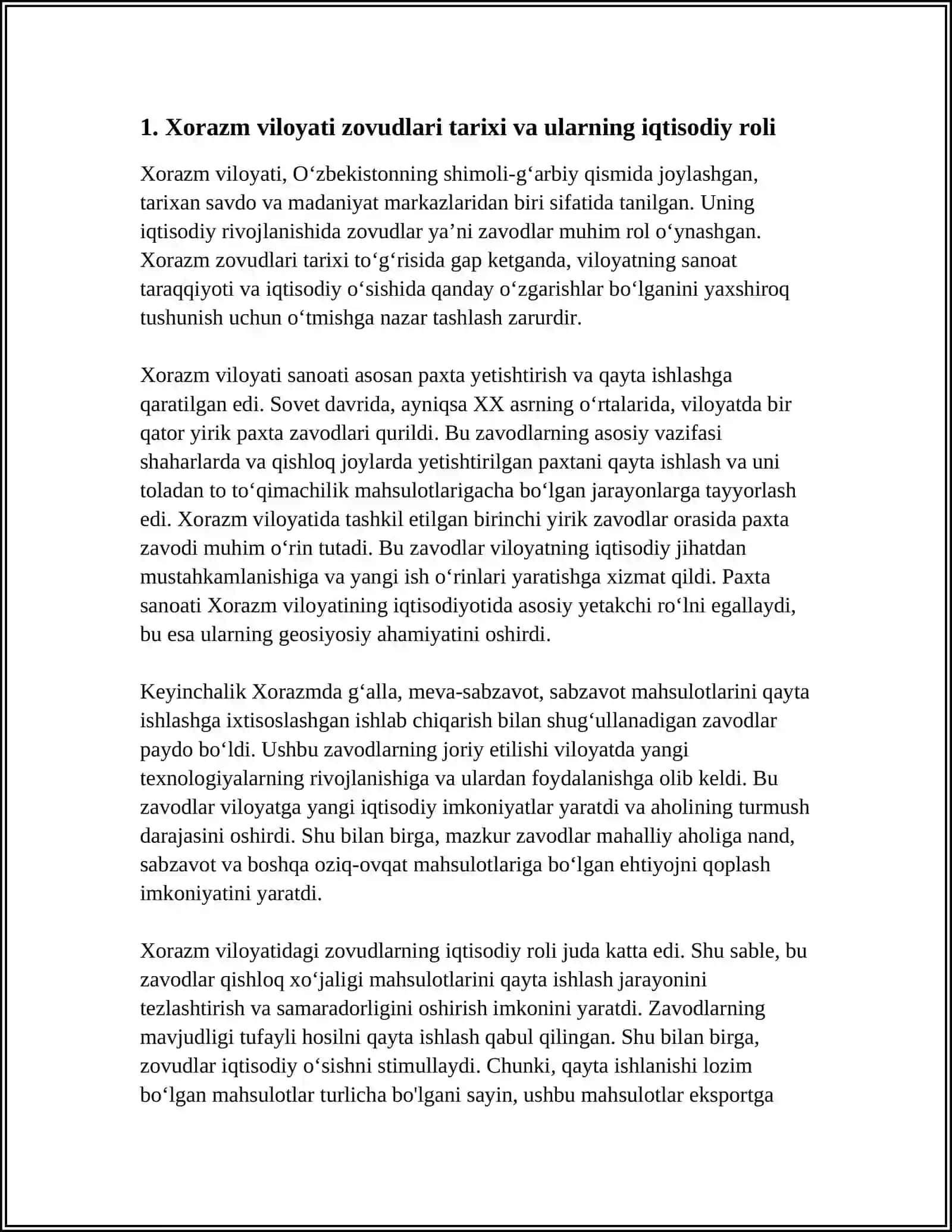 XORAZM VILOYATI ZOVUDLARI HAMDA QADIMIY YODGORLIKLAR HAQIDA MAʼLUMOT VA XIVA XONLIKLARI HAQIDA OʻLKA SHUNOSLIK 4