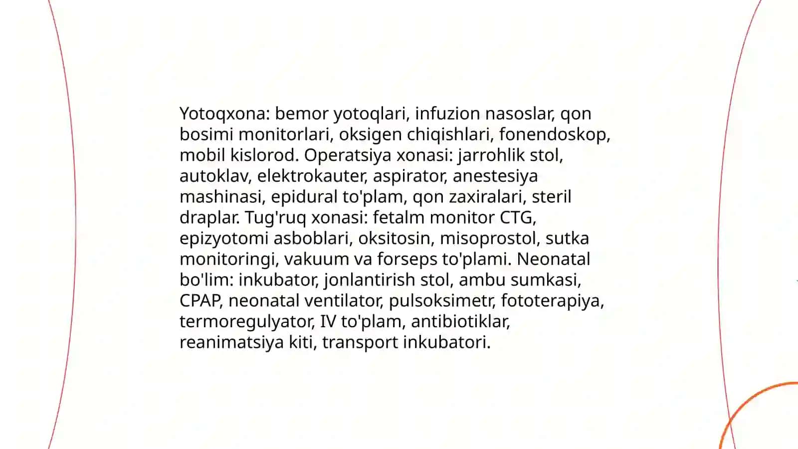 Akusherlik va ginekologik stansionarning tuzilishi va ishini tashkil qilish 4