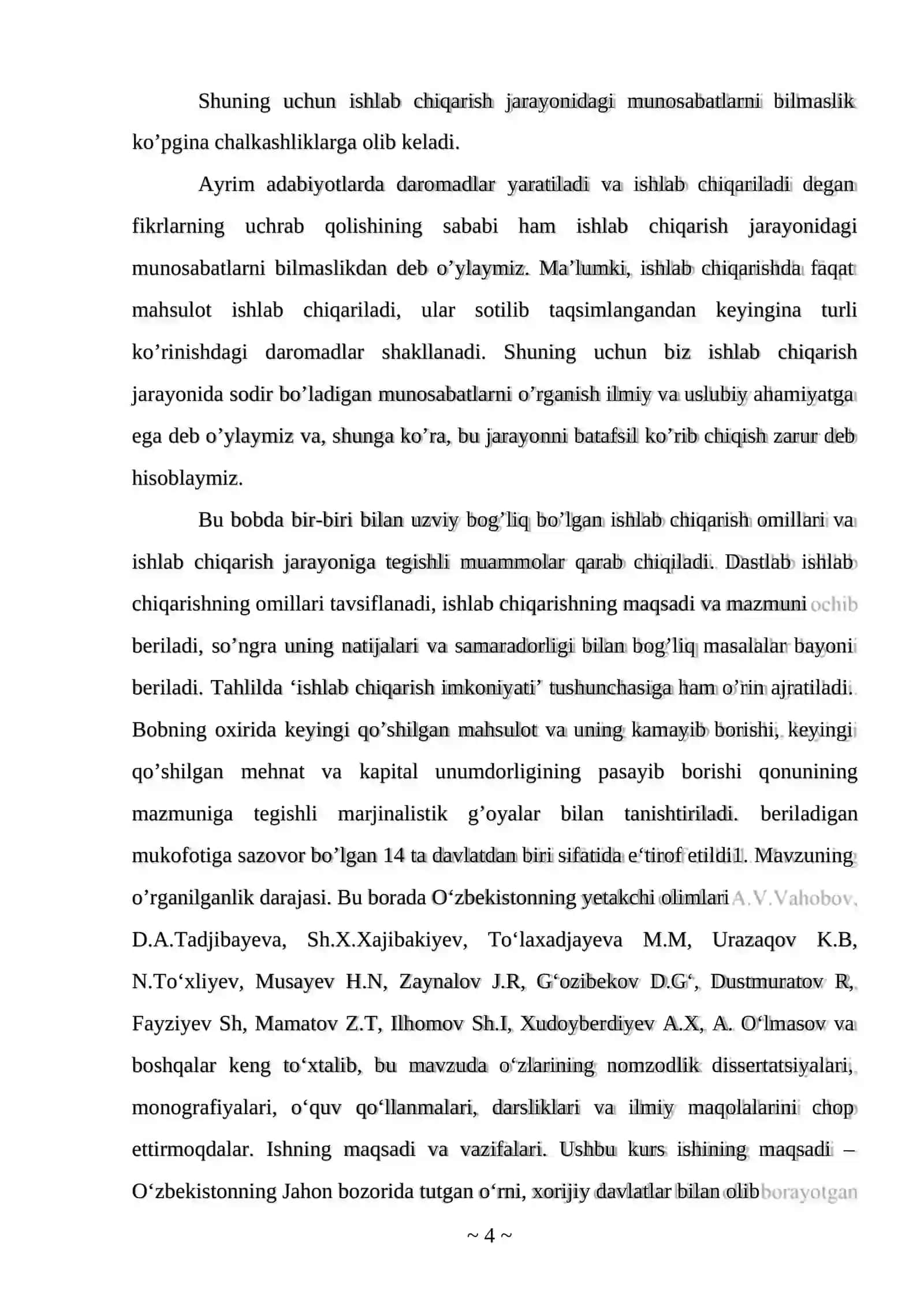 O’zbekistonda iqtisodiy islohotlarni amalga oshirishda tashqi iqtisodiy faoliyatni erkinlashtrishning ahamiyati 4