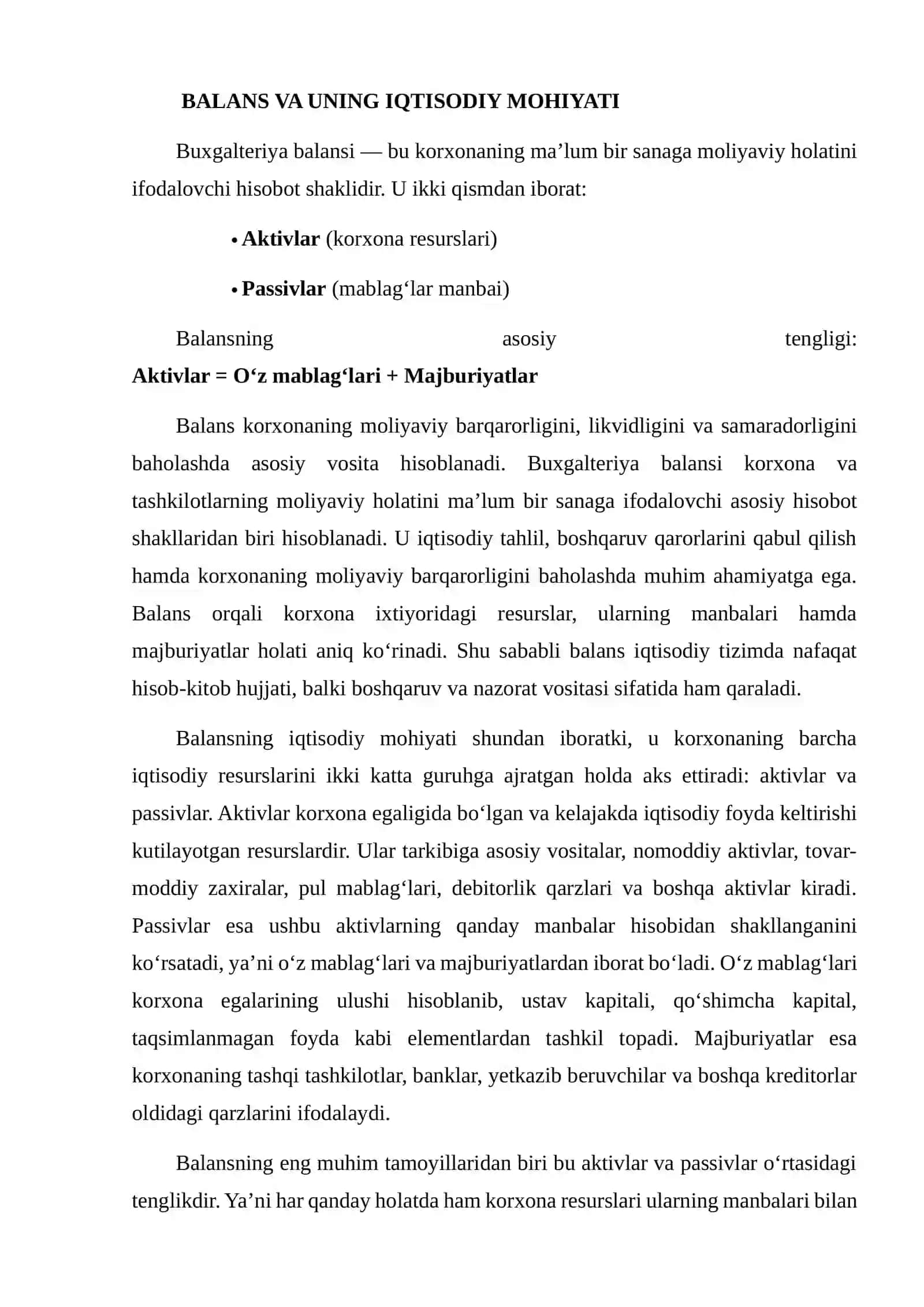 BALANS TUZILMASINI VERTIKAL VA GORIZONTAL TAHLIL QILISH 4