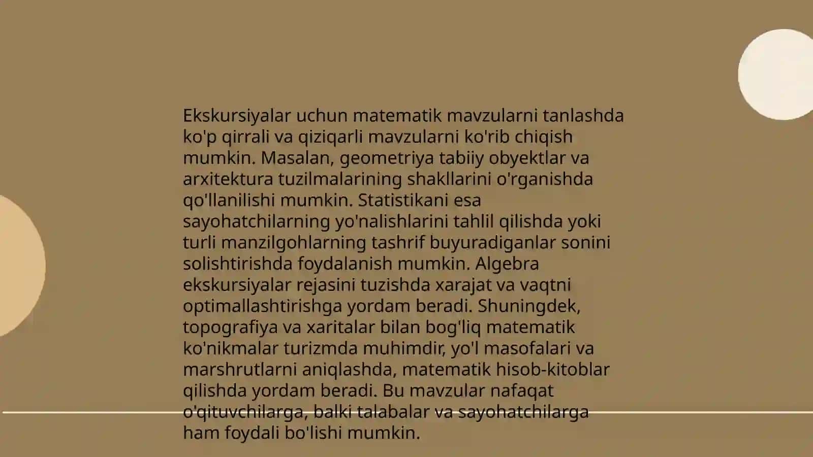 Matematik ekskursiyalar tashkil etish metodikasi 4