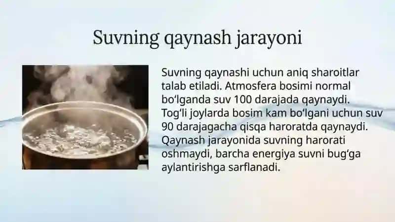 Suvning uch xil hodisasi (suvning 3 xil hodisasi) 4